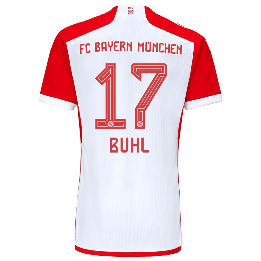Kandiny Herren Klara Buhl #17 Rot-Weiss Heimtrikot Trikot 2023/24 T-Shirt