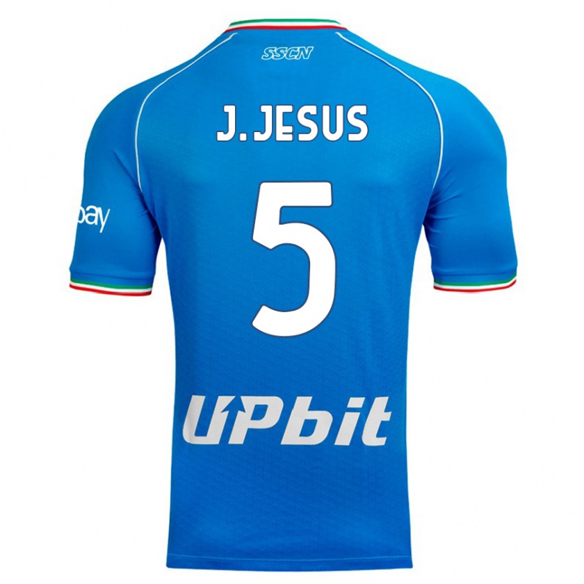 Kandiny Herren Juan Jesus #5 Himmelblau Heimtrikot Trikot 2023/24 T-Shirt