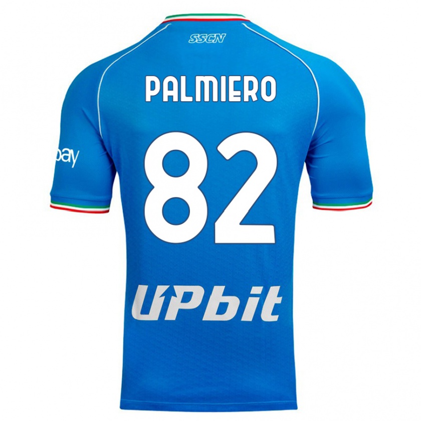 Kandiny Herren Luca Palmiero #82 Himmelblau Heimtrikot Trikot 2023/24 T-Shirt