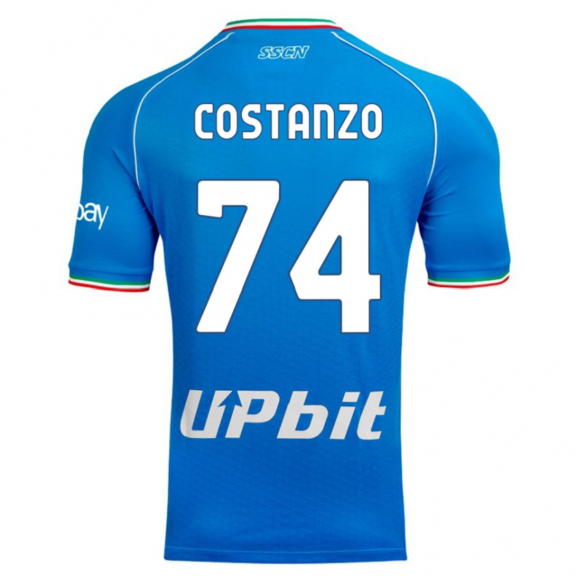 Kandiny Herren Davide Costanzo #74 Himmelblau Heimtrikot Trikot 2023/24 T-Shirt