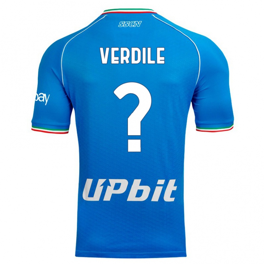 Kandiny Herren Domenico Verdile #0 Himmelblau Heimtrikot Trikot 2023/24 T-Shirt
