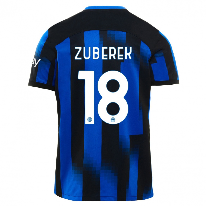 Kandiny Herren Jan Zuberek #18 Schwarz Blau Heimtrikot Trikot 2023/24 T-Shirt