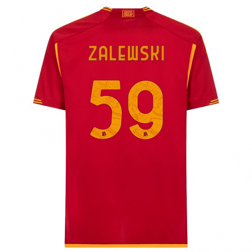 Kandiny Herren Nicola Zalewski #59 Rot Heimtrikot Trikot 2023/24 T-Shirt