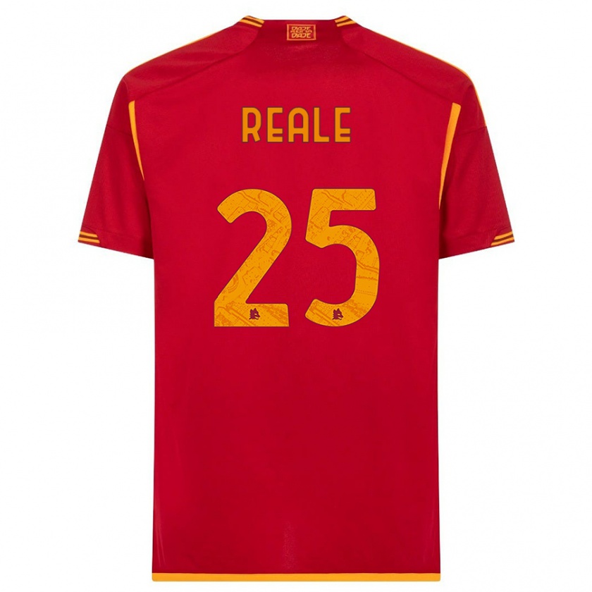 Kandiny Herren Filippo Reale #25 Rot Heimtrikot Trikot 2023/24 T-Shirt
