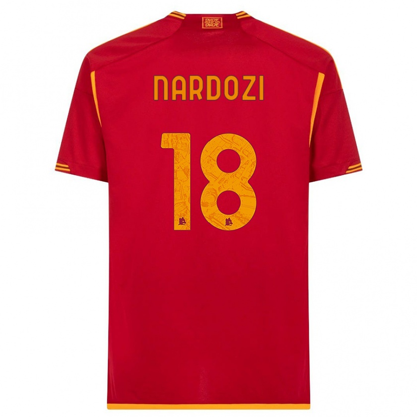 Kandiny Herren Manuel Nardozi #18 Rot Heimtrikot Trikot 2023/24 T-Shirt