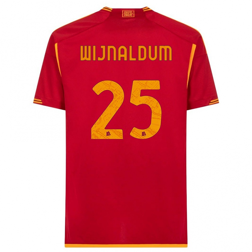 Kandiny Herren Georginio Wijnaldum #25 Rot Heimtrikot Trikot 2023/24 T-Shirt