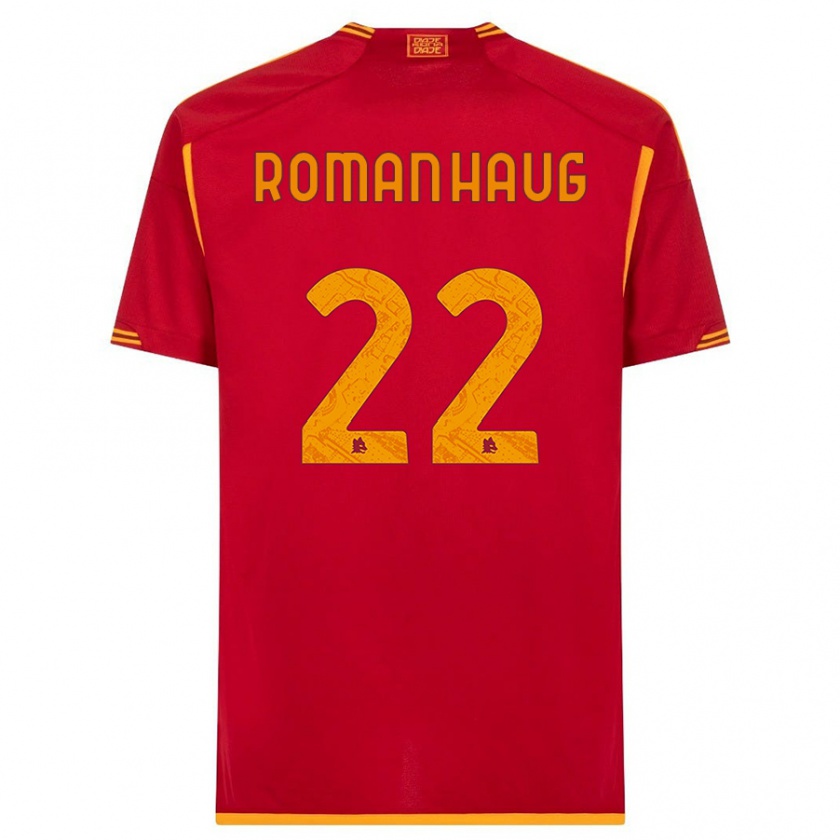 Kandiny Herren Sophie Roman Haug #22 Rot Heimtrikot Trikot 2023/24 T-Shirt