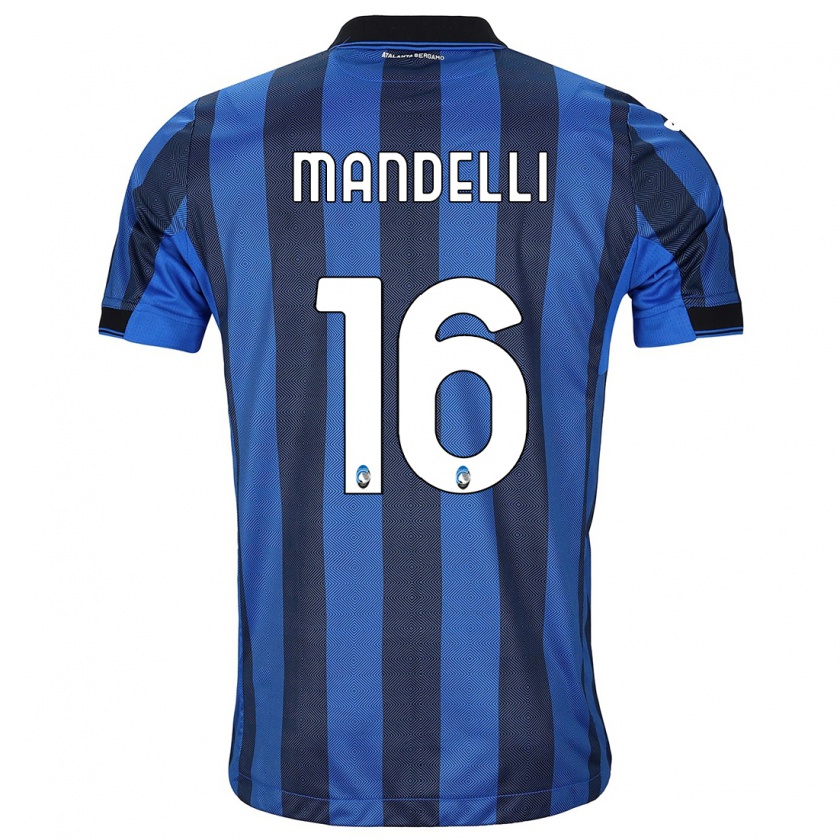 Kandiny Herren Giulia Mandelli #16 Schwarz Blau Heimtrikot Trikot 2023/24 T-Shirt