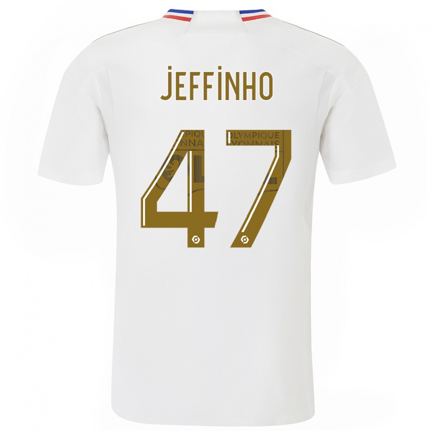 Kandiny Herren Jeffinho #47 Weiß Heimtrikot Trikot 2023/24 T-Shirt