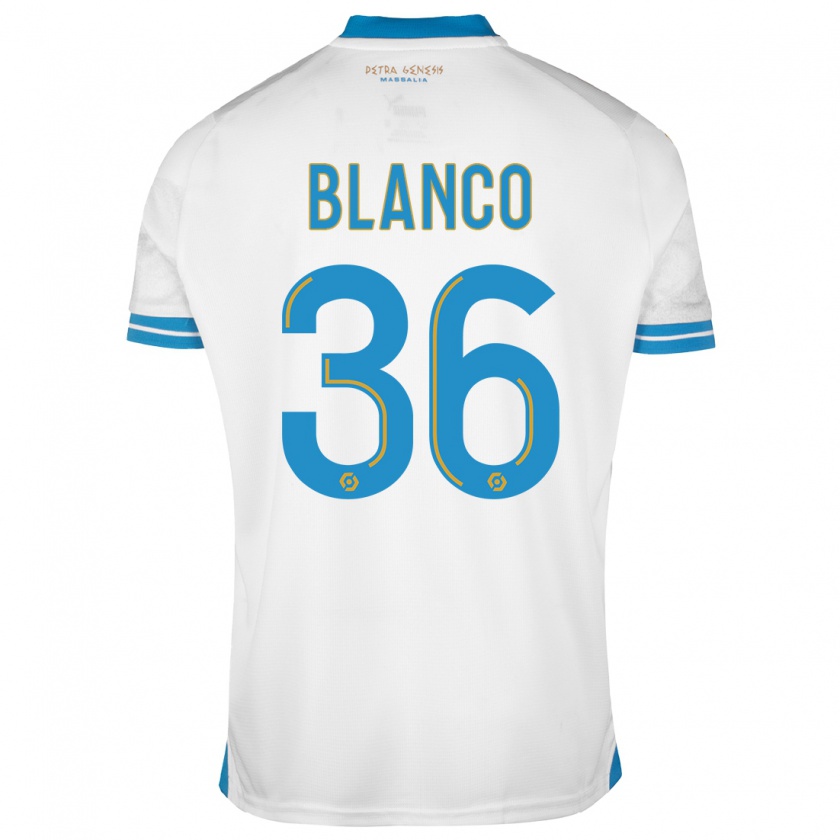 Kandiny Herren Rubén Blanco #36 Weiß Heimtrikot Trikot 2023/24 T-Shirt
