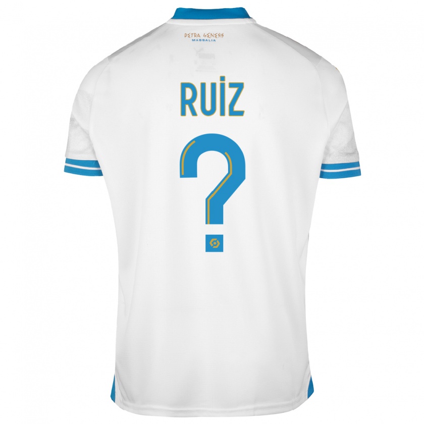 Kandiny Herren Pedro Ruiz #0 Weiß Heimtrikot Trikot 2023/24 T-Shirt