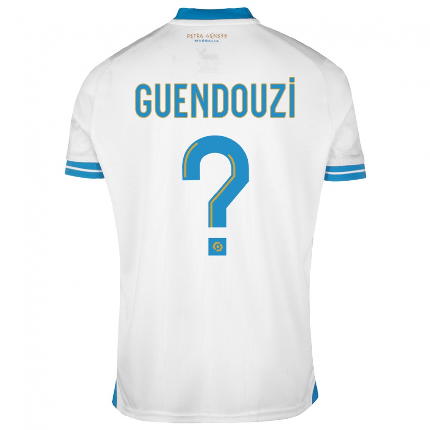 Kandiny Herren Milan Guendouzi #0 Weiß Heimtrikot Trikot 2023/24 T-Shirt