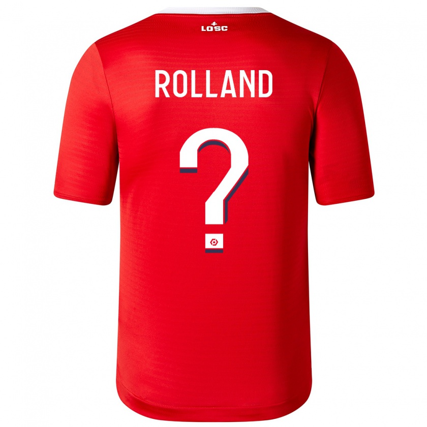 Kandiny Herren Baptiste Rolland #0 Rot Heimtrikot Trikot 2023/24 T-Shirt