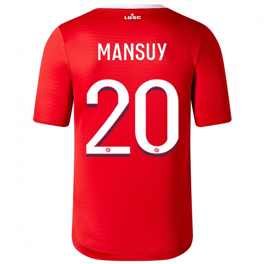Kandiny Herren Heloise Mansuy #20 Rot Heimtrikot Trikot 2023/24 T-Shirt