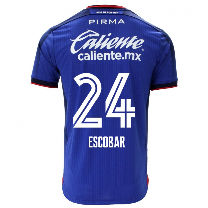 Kandiny Herren Juan Escobar #24 Blau Heimtrikot Trikot 2023/24 T-Shirt