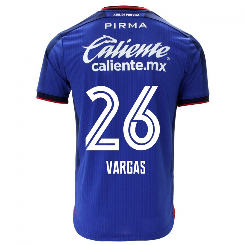Kandiny Herren Carlos Vargas #26 Blau Heimtrikot Trikot 2023/24 T-Shirt