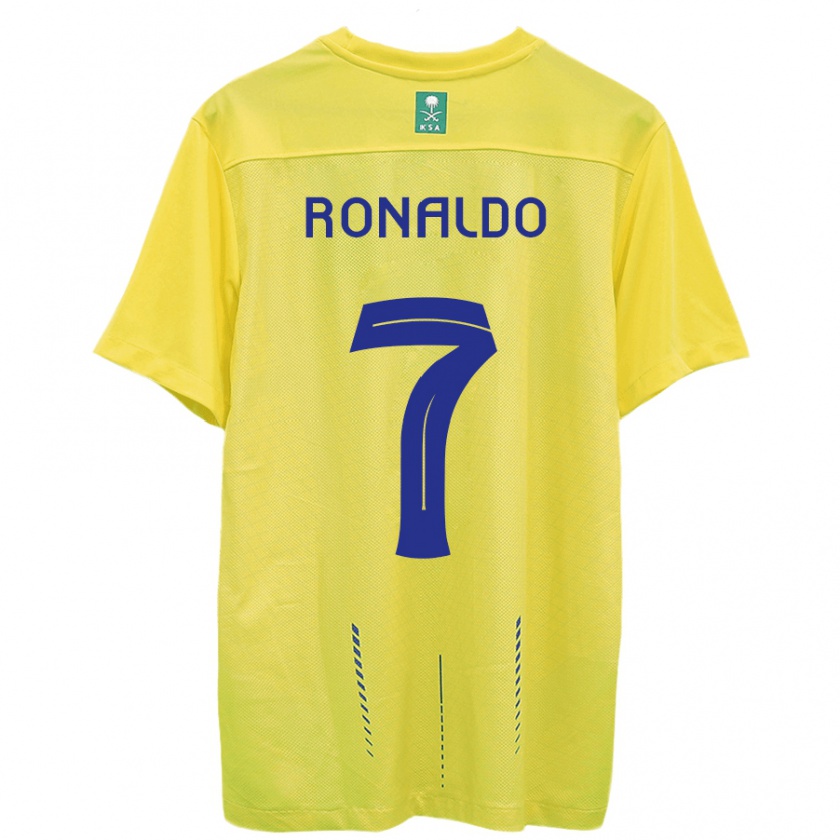 Kandiny Herren Cristiano Ronaldo #7 Gelb Heimtrikot Trikot 2023/24 T-Shirt