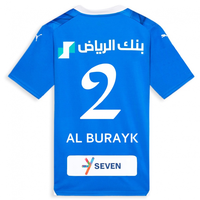 Kandiny Herren Mohammed Al-Burayk #2 Blau Heimtrikot Trikot 2023/24 T-Shirt
