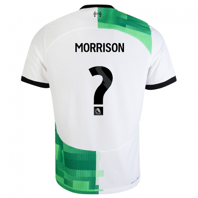 Kandiny Herren Kieran Morrison #0 Weiß Grün Auswärtstrikot Trikot 2023/24 T-Shirt