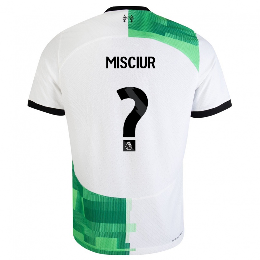 Kandiny Herren Kornel Misciur #0 Weiß Grün Auswärtstrikot Trikot 2023/24 T-Shirt