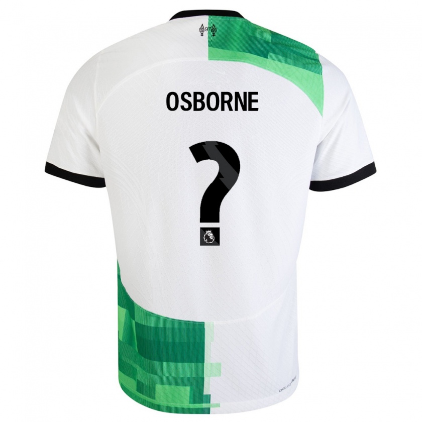Kandiny Herren Niall Osborne #0 Weiß Grün Auswärtstrikot Trikot 2023/24 T-Shirt