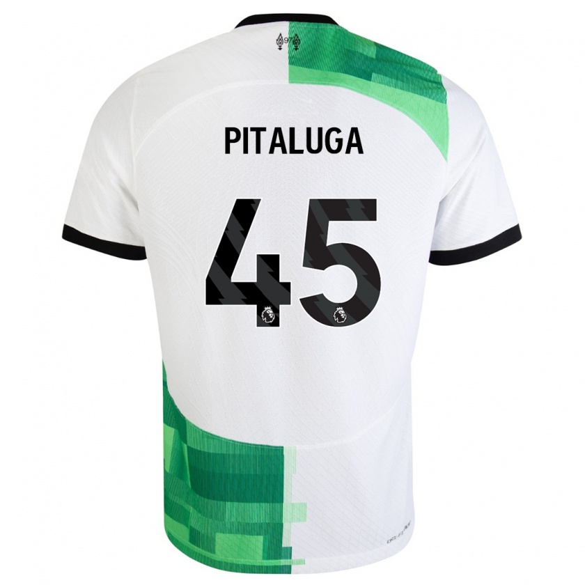 Kandiny Herren Marcelo Pitaluga #45 Weiß Grün Auswärtstrikot Trikot 2023/24 T-Shirt