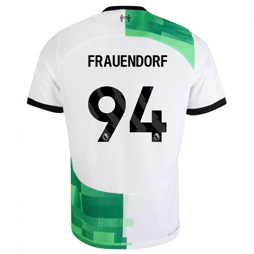 Kandiny Herren Melkamu Frauendorf #94 Weiß Grün Auswärtstrikot Trikot 2023/24 T-Shirt