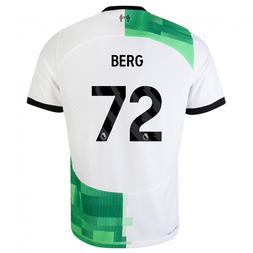 Kandiny Herren Sepp Van Den Berg #72 Weiß Grün Auswärtstrikot Trikot 2023/24 T-Shirt
