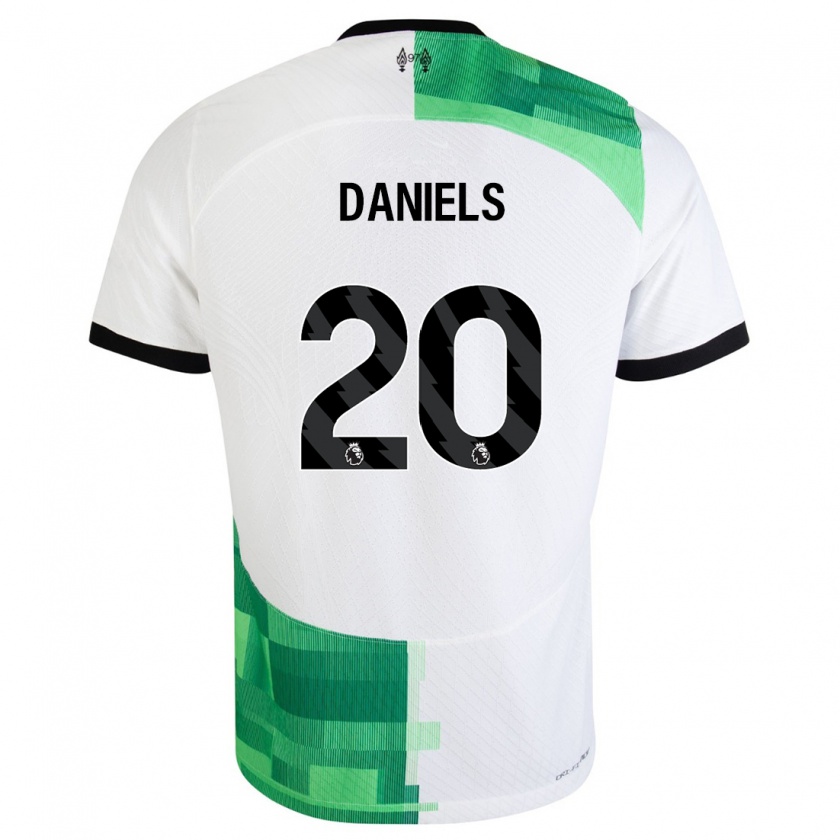 Kandiny Herren Yana Daniels #20 Weiß Grün Auswärtstrikot Trikot 2023/24 T-Shirt