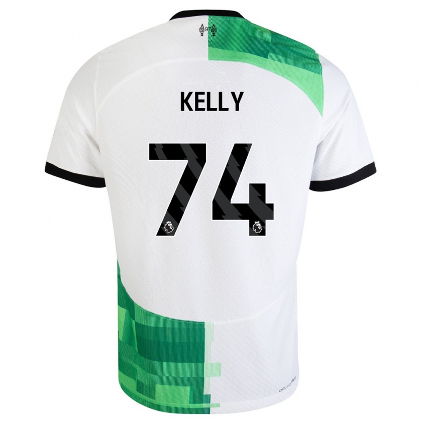 Kandiny Herren Oscar Kelly #74 Weiß Grün Auswärtstrikot Trikot 2023/24 T-Shirt