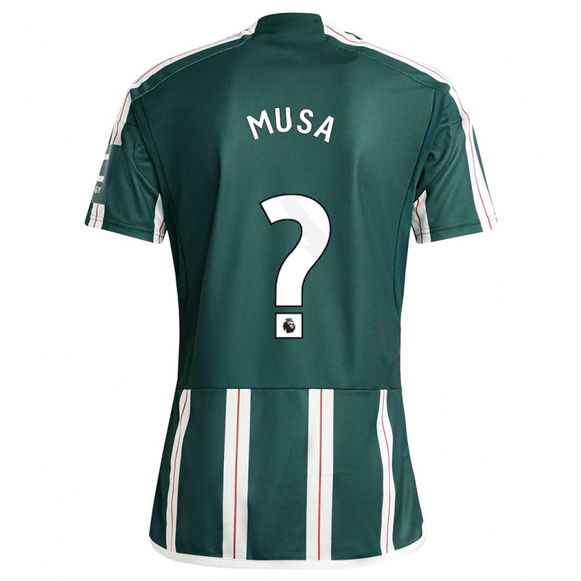 Kandiny Herren Victor Musa #0 Dunkelgrün Auswärtstrikot Trikot 2023/24 T-Shirt
