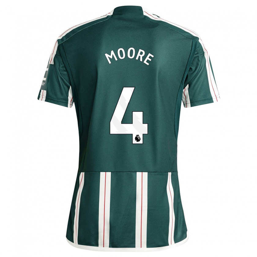 Kandiny Herren Jade Moore #4 Dunkelgrün Auswärtstrikot Trikot 2023/24 T-Shirt