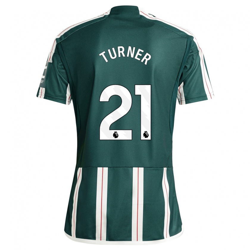 Kandiny Herren Millie Turner #21 Dunkelgrün Auswärtstrikot Trikot 2023/24 T-Shirt