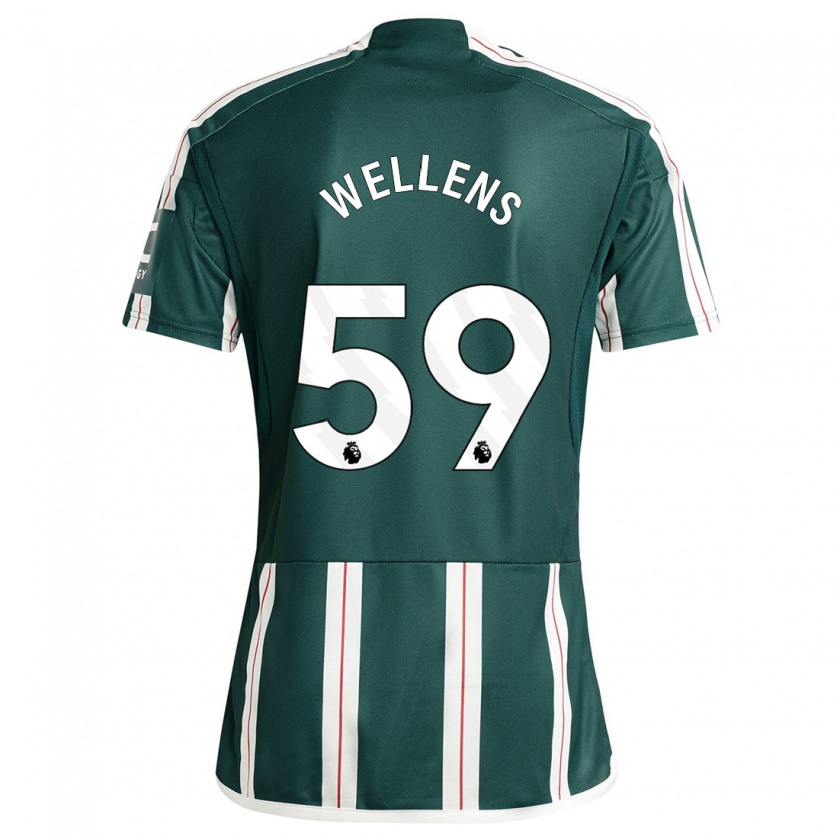 Kandiny Herren Charlie Wellens #59 Dunkelgrün Auswärtstrikot Trikot 2023/24 T-Shirt
