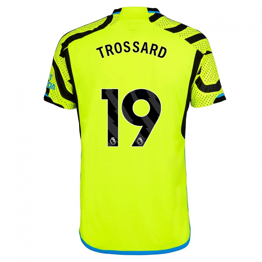 Kandiny Herren Leandro Trossard #19 Gelb Auswärtstrikot Trikot 2023/24 T-Shirt