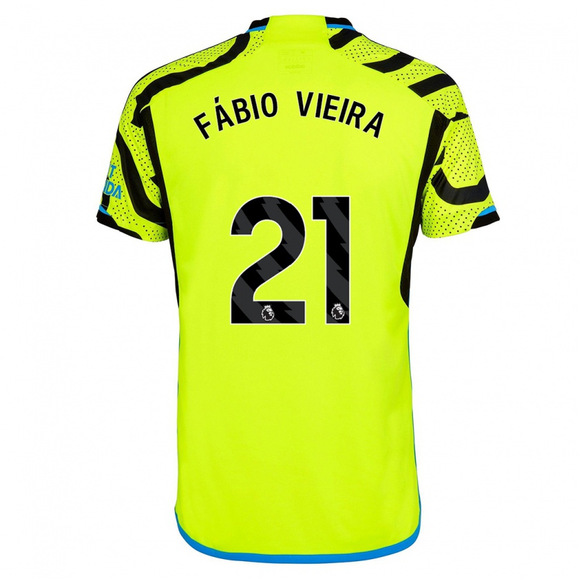 Kandiny Herren Fábio Vieira #21 Gelb Auswärtstrikot Trikot 2023/24 T-Shirt