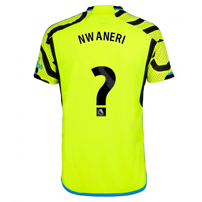 Kandiny Herren Ethan Nwaneri #0 Gelb Auswärtstrikot Trikot 2023/24 T-Shirt