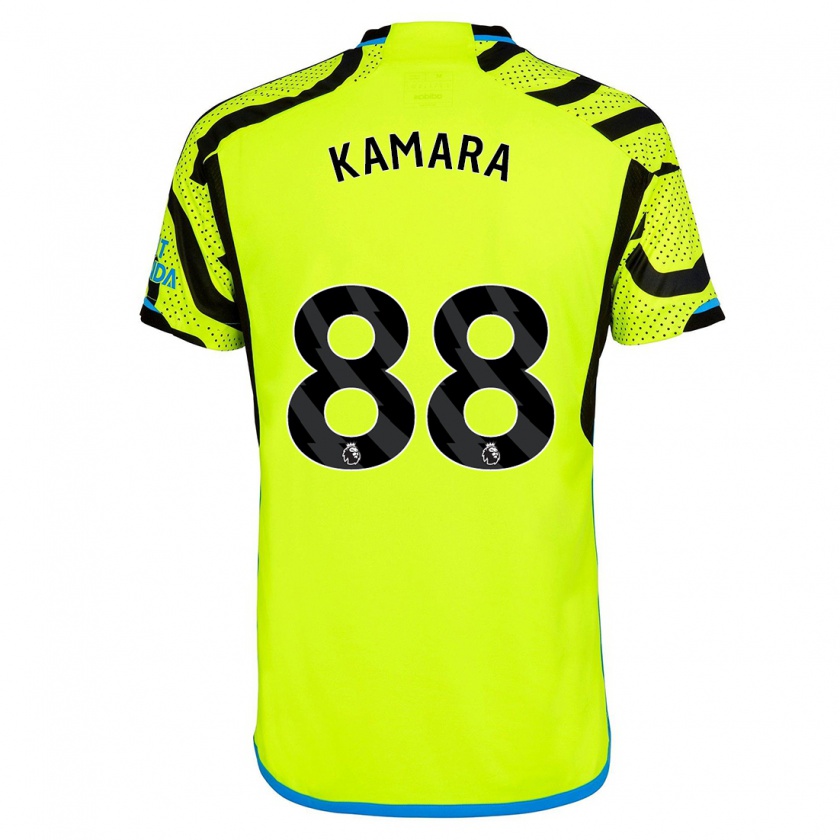 Kandiny Herren Osman Kamara #88 Gelb Auswärtstrikot Trikot 2023/24 T-Shirt
