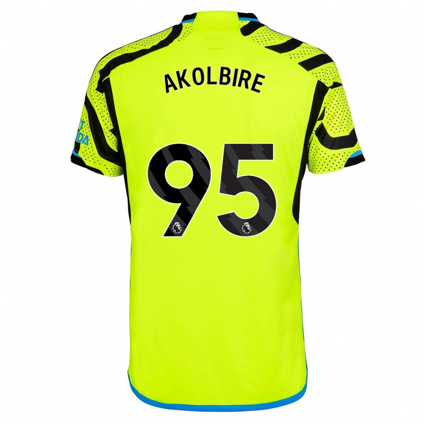 Kandiny Herren Bless Akolbire #95 Gelb Auswärtstrikot Trikot 2023/24 T-Shirt