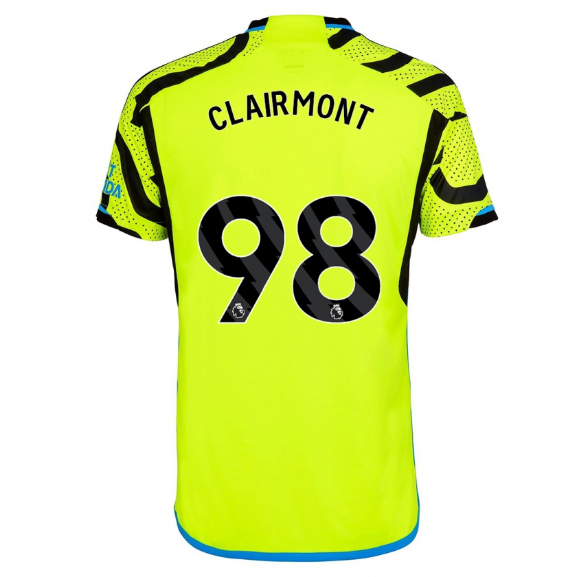 Kandiny Herren Reece Clairmont #98 Gelb Auswärtstrikot Trikot 2023/24 T-Shirt