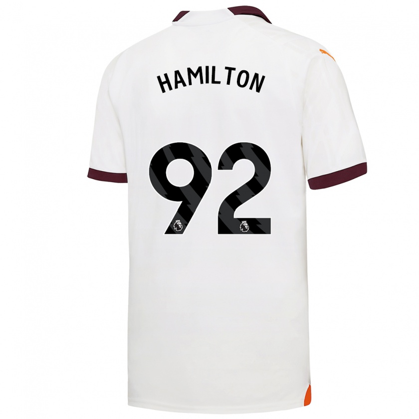 Kandiny Herren Micah Hamilton #92 Weiß Auswärtstrikot Trikot 2023/24 T-Shirt