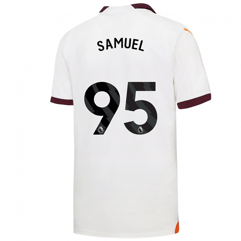Kandiny Herren Lakyle Samuel #95 Weiß Auswärtstrikot Trikot 2023/24 T-Shirt