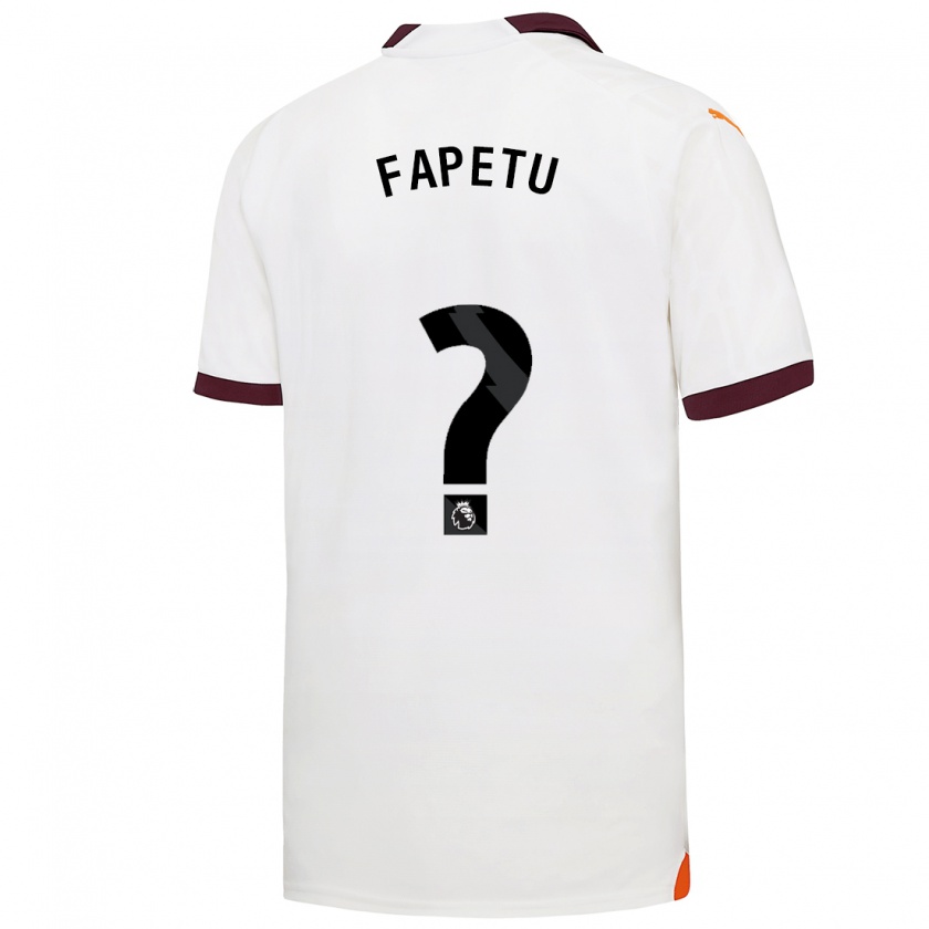 Kandiny Herren Femi Fapetu #0 Weiß Auswärtstrikot Trikot 2023/24 T-Shirt