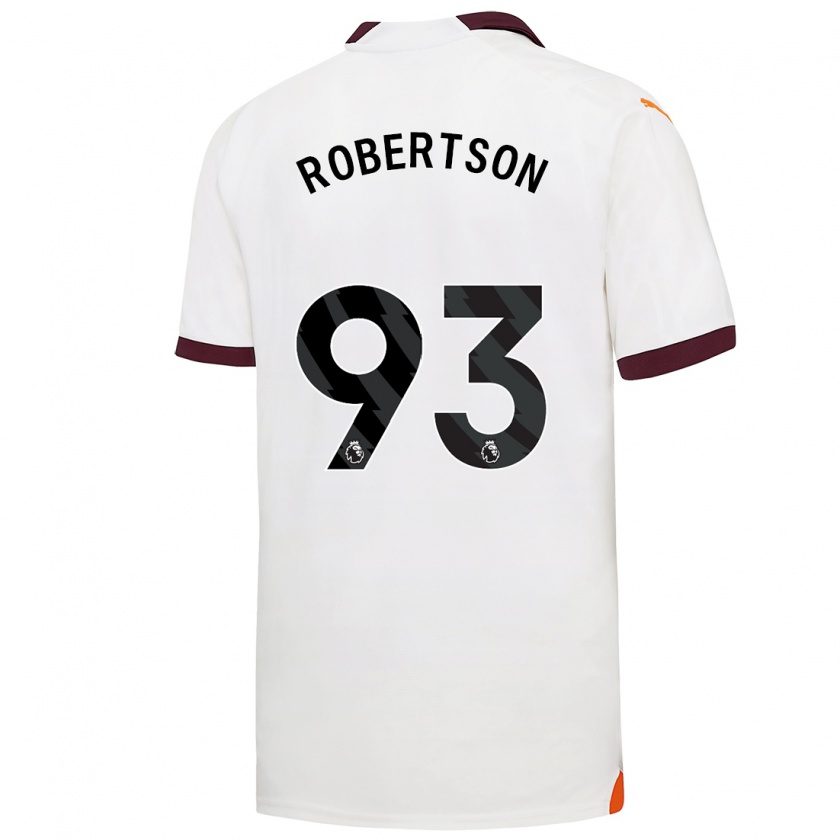 Kandiny Herren Alex Robertson #93 Weiß Auswärtstrikot Trikot 2023/24 T-Shirt