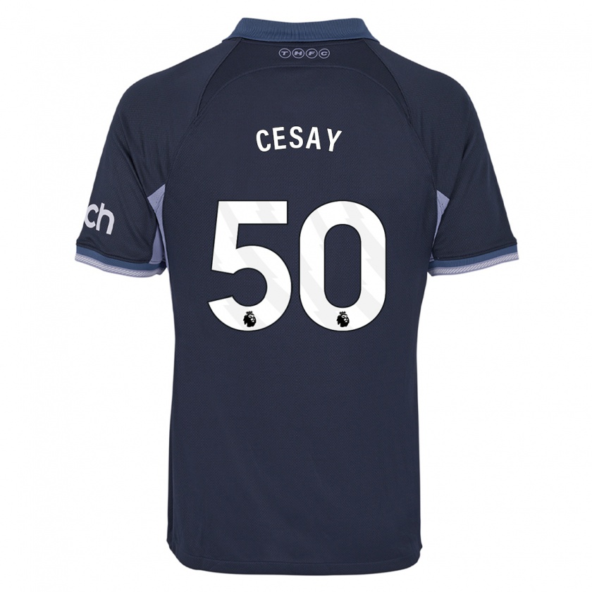 Kandiny Herren Kallum Cesay #50 Dunkelblau Auswärtstrikot Trikot 2023/24 T-Shirt