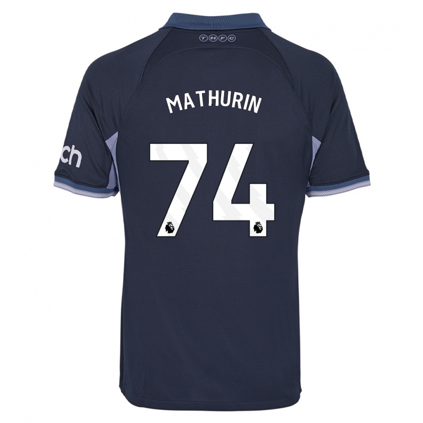 Kandiny Herren Roshaun Mathurin #74 Dunkelblau Auswärtstrikot Trikot 2023/24 T-Shirt