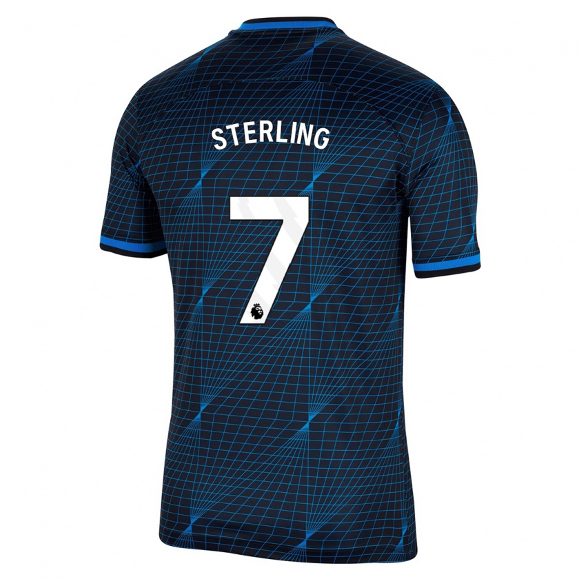 Kandiny Herren Raheem Sterling #7 Dunkelblau Auswärtstrikot Trikot 2023/24 T-Shirt
