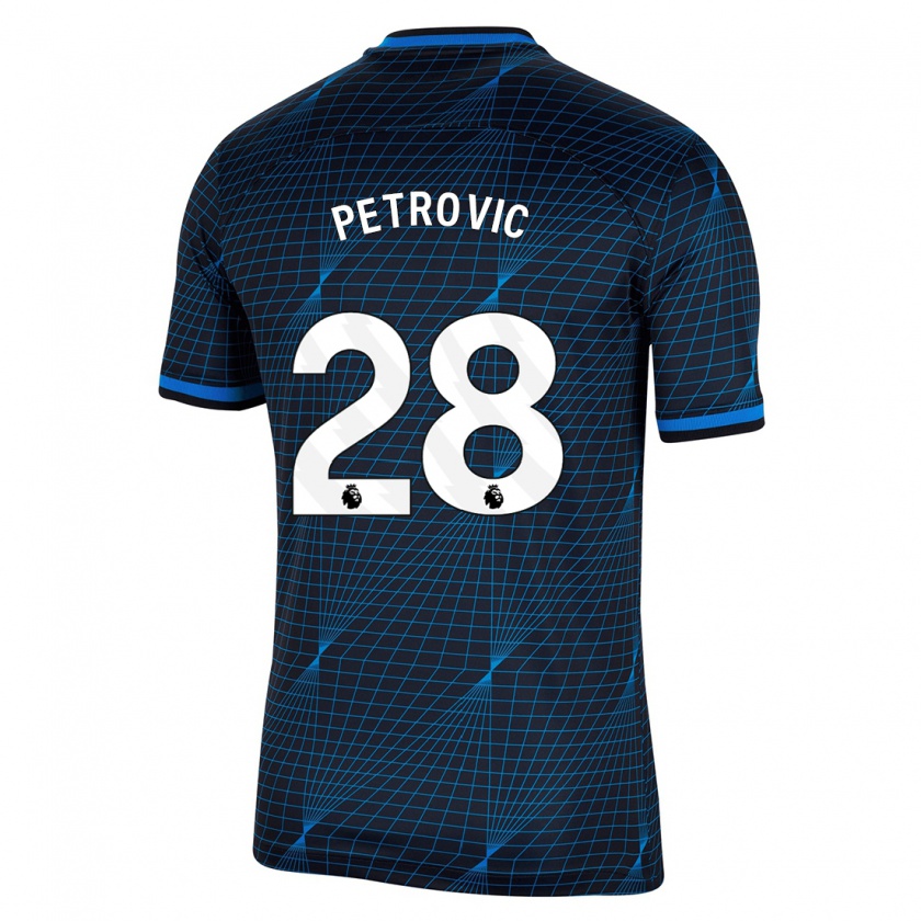 Kandiny Herren Djordje Petrovic #28 Dunkelblau Auswärtstrikot Trikot 2023/24 T-Shirt