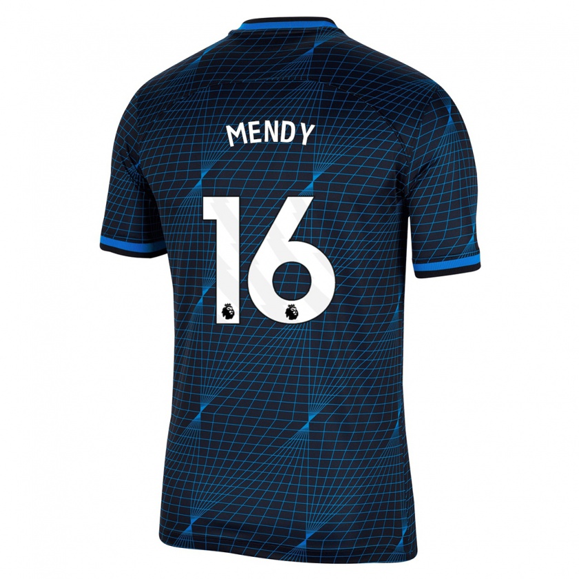 Kandiny Herren Edouard Mendy #16 Dunkelblau Auswärtstrikot Trikot 2023/24 T-Shirt