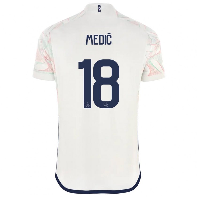 Kandiny Herren Jakov Medic #18 Weiß Auswärtstrikot Trikot 2023/24 T-Shirt
